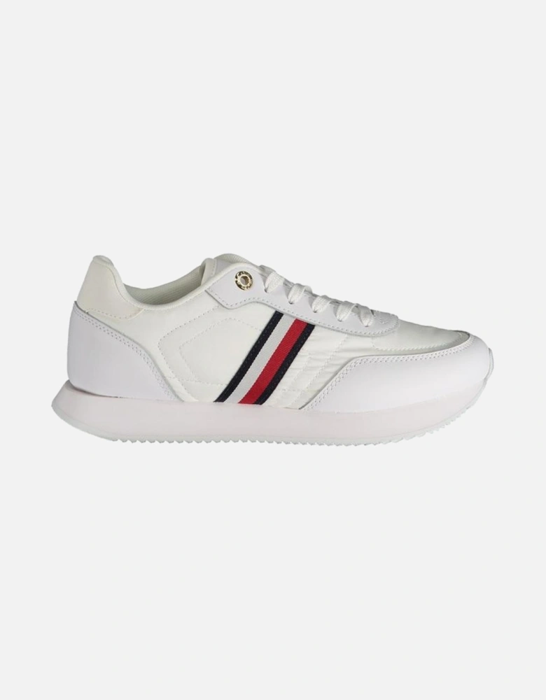 White Polyester Sneaker Women