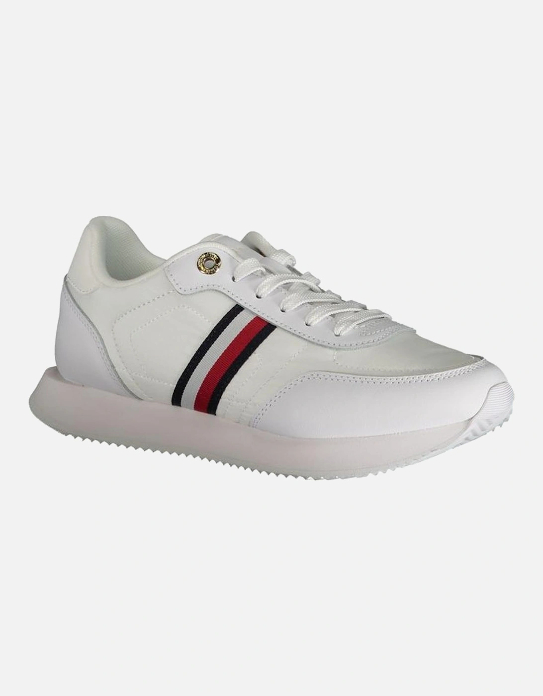 White Polyester Sneaker Women