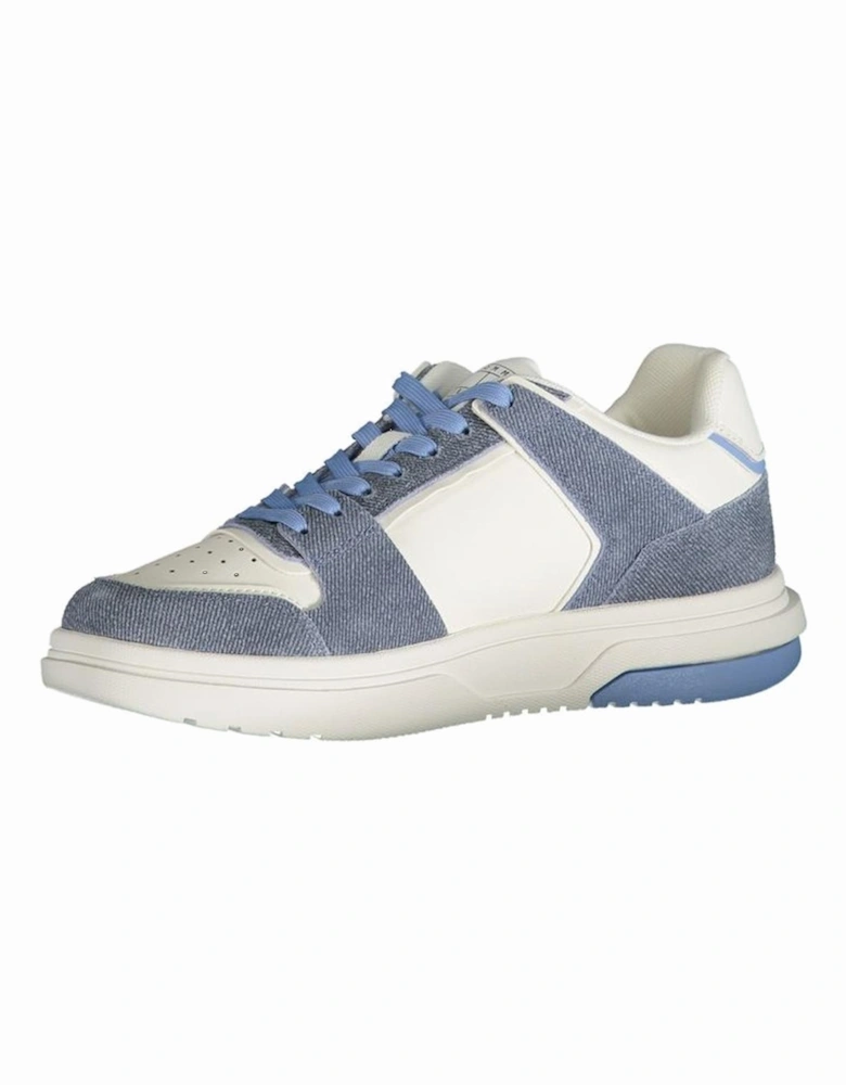 Light Blue Polyester Sneaker Women