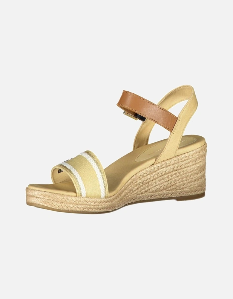 Beige Polyester Sandal Women