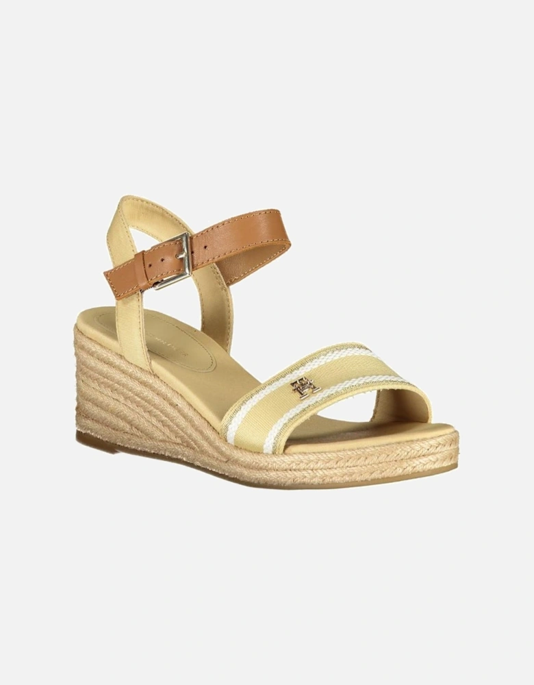 Beige Polyester Sandal Women