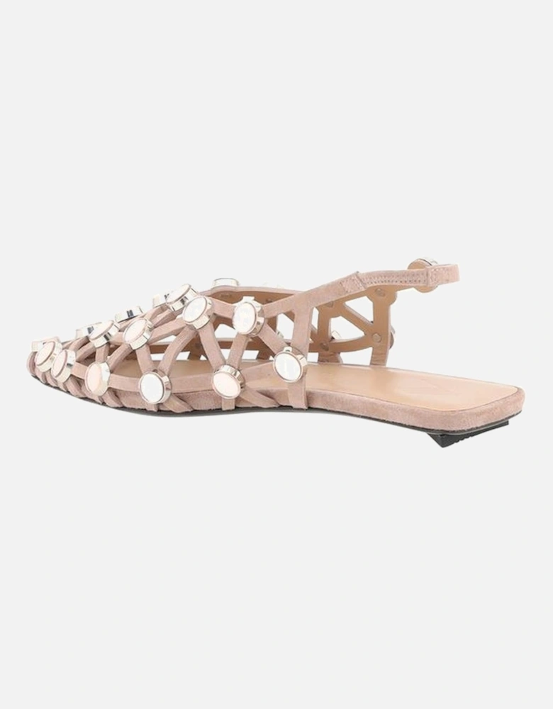 Grid Ballerinas Women - Beige Flats