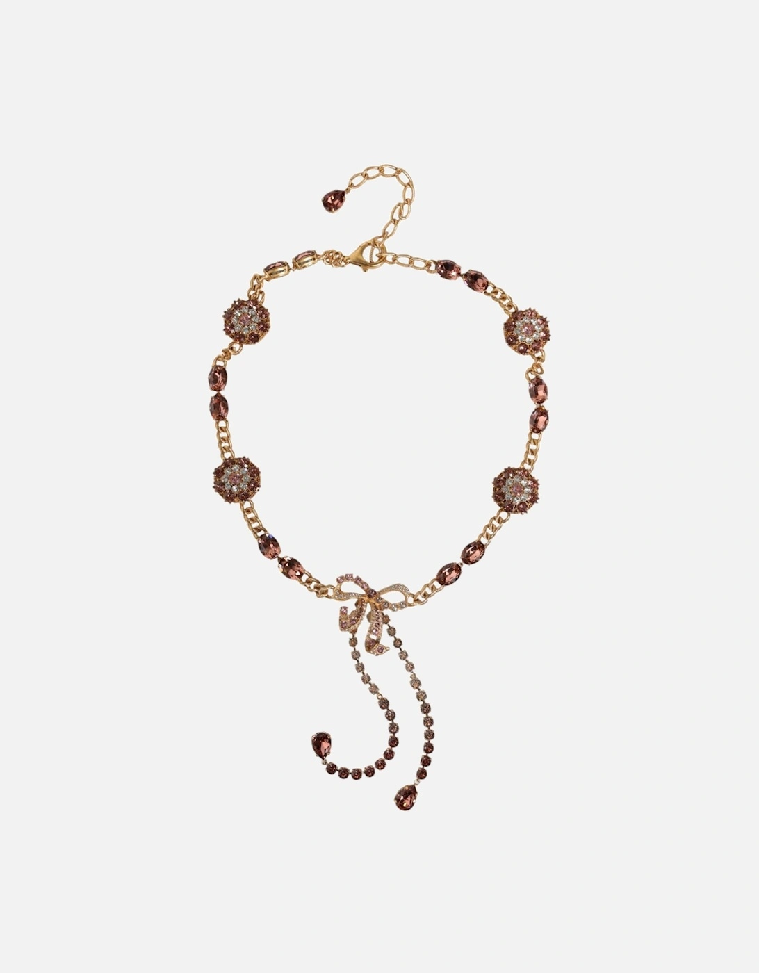 Embellished Gold Tone Chain Belt with Clasp Women, 6 of 5