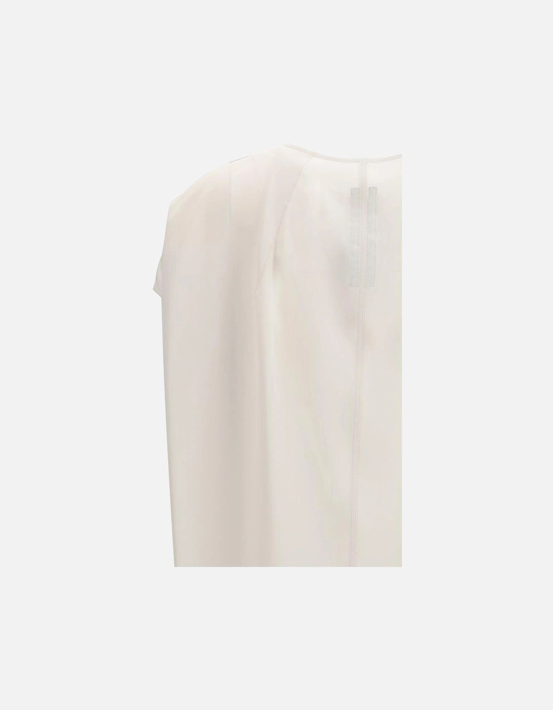 Silk V-Neck Short Sleeve Top Women - Cream T-Shirts