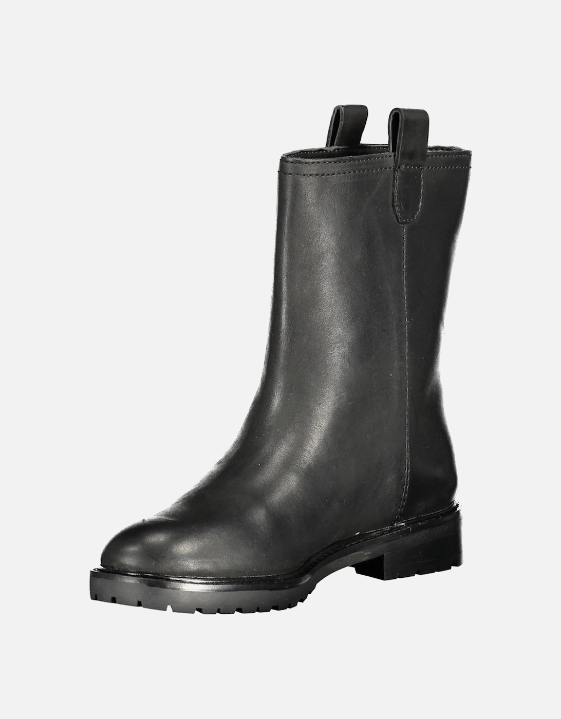 Black Polyester Boot Women