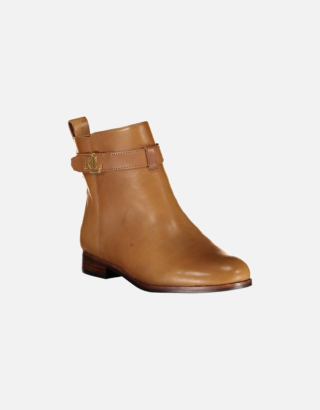 Brown Polyester Boot Women