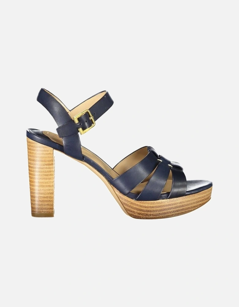 Blue Leather Sandal Women