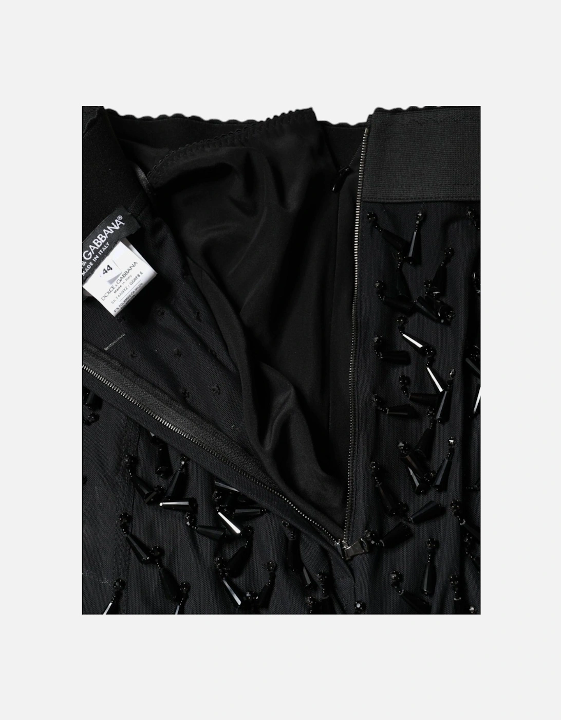 Embellished High Waist Midi Pencil Skirt Women - Black