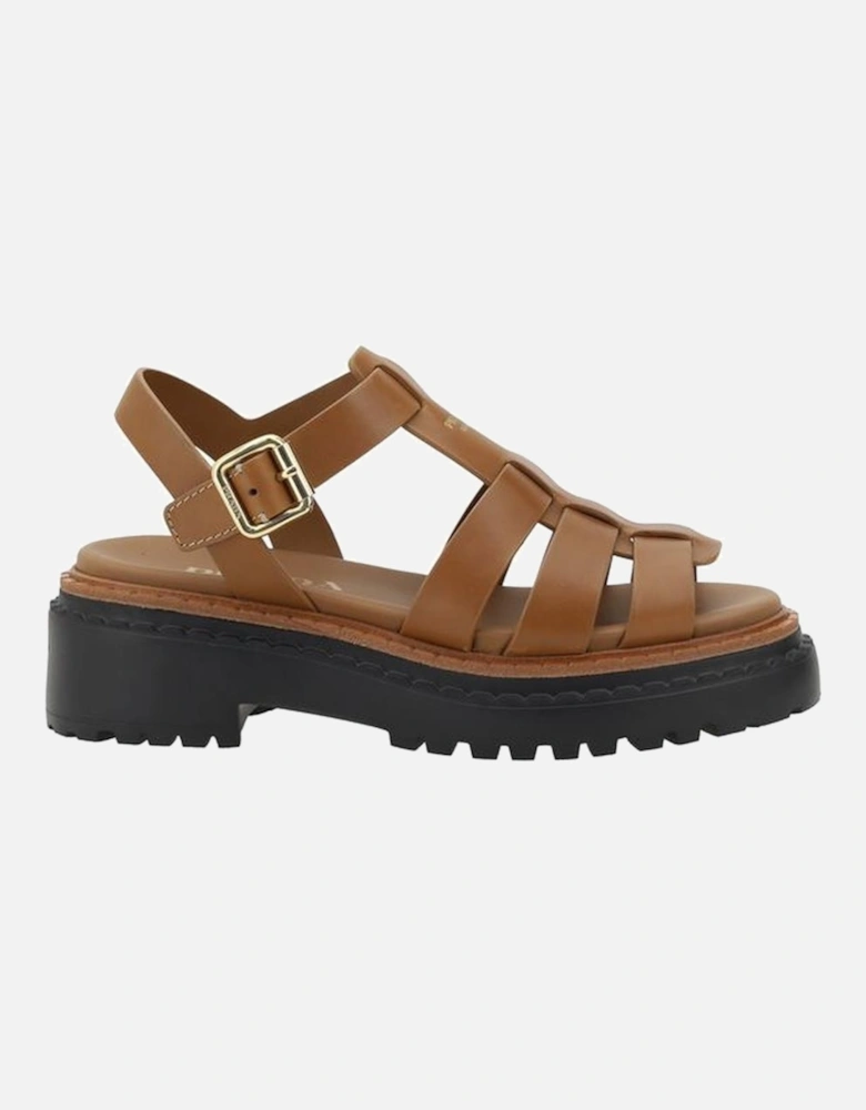 Sandals with a tread sole Women - Brown Sandals