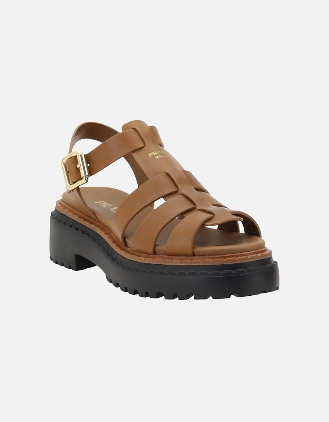 Sandals with a tread sole Women - Brown Sandals