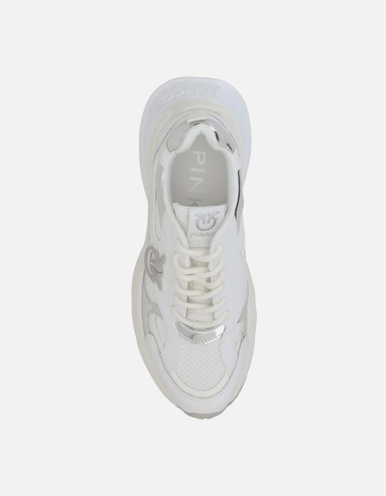 Ariel Wave-Toe Lace-Up Sneakers Women - White