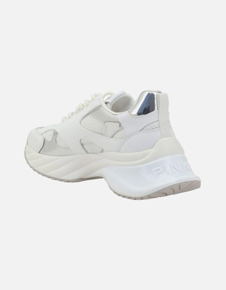Ariel Wave-Toe Lace-Up Sneakers Women - White