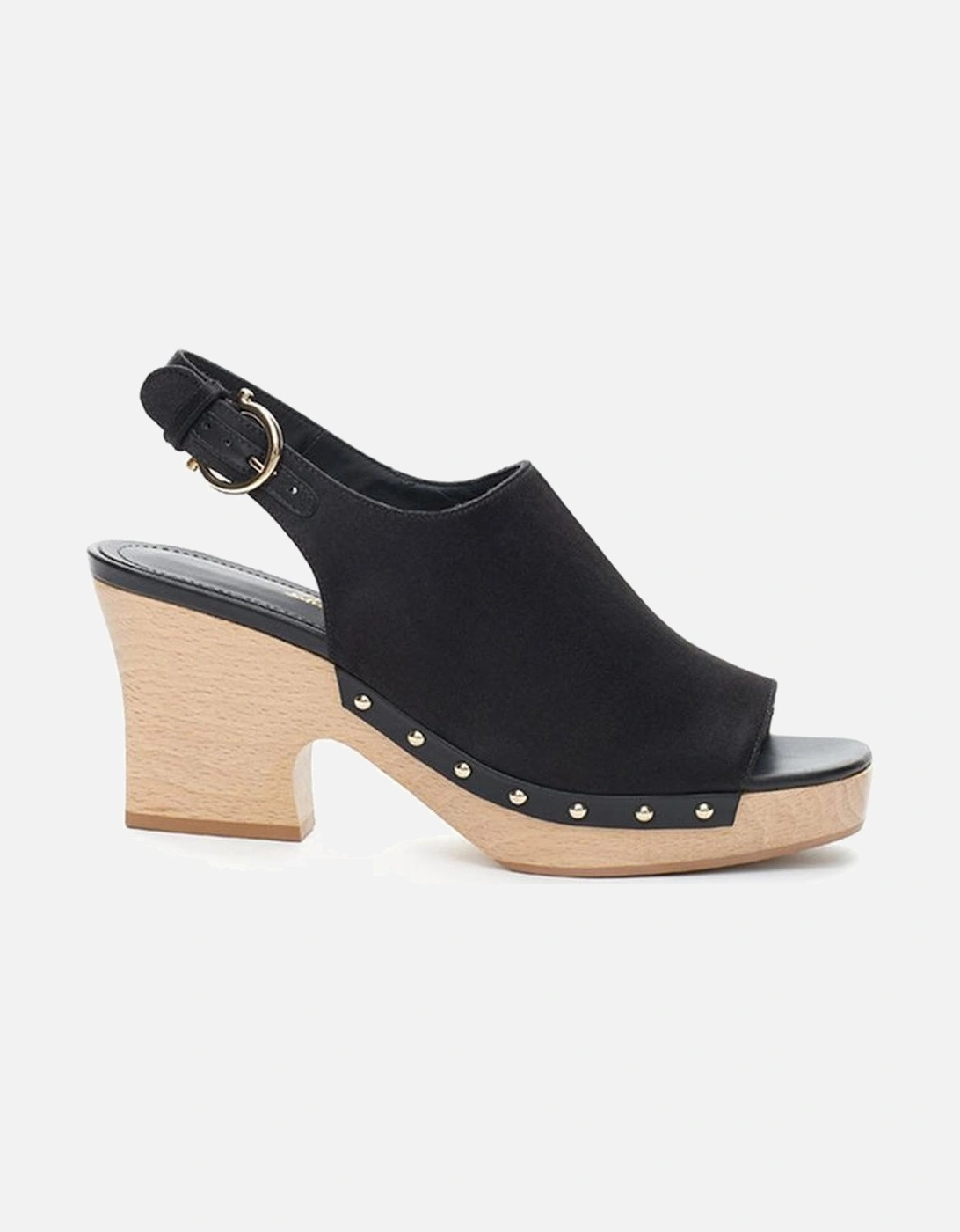 Elegant Leather Black Sandals Women, 4 of 3