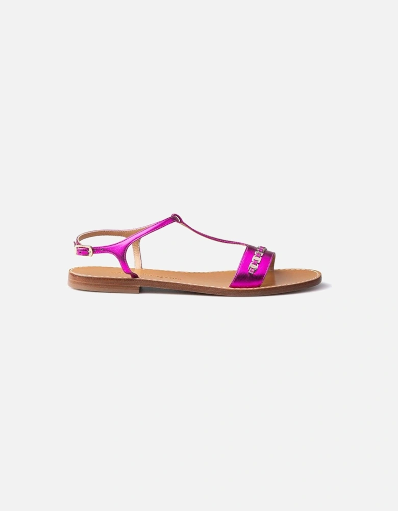 Elegant Purple Summer Sandals Women