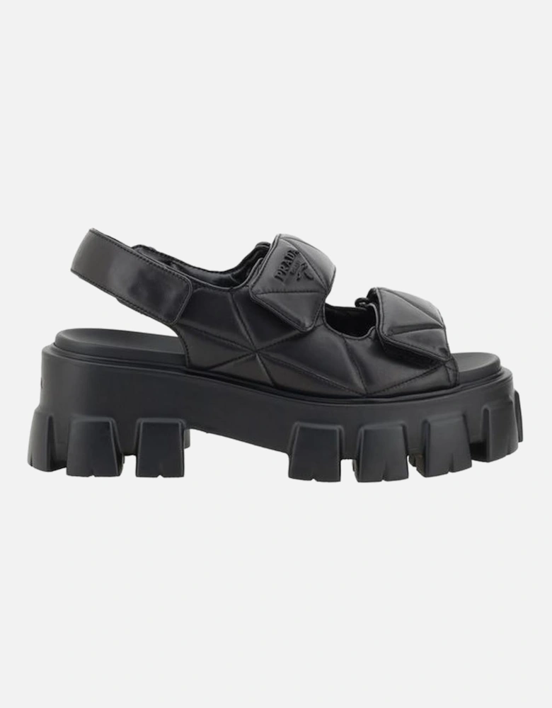 Sandals with lug sole Women - Black Sandals