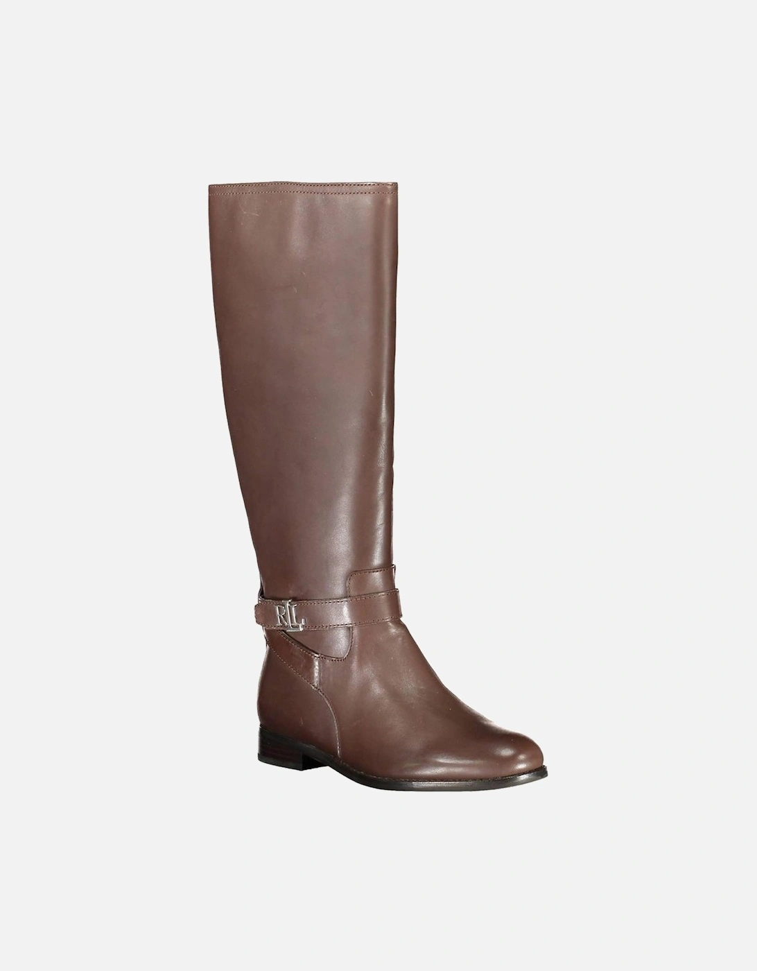 Contrasting Detail High Boot with Side Zip Women - Brown