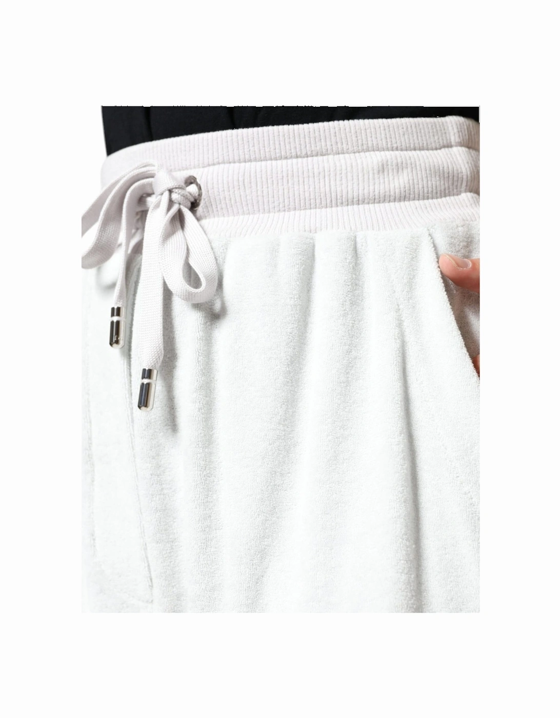 Mid Waisted Regular Fit Jogger Pants Women - White Jeans