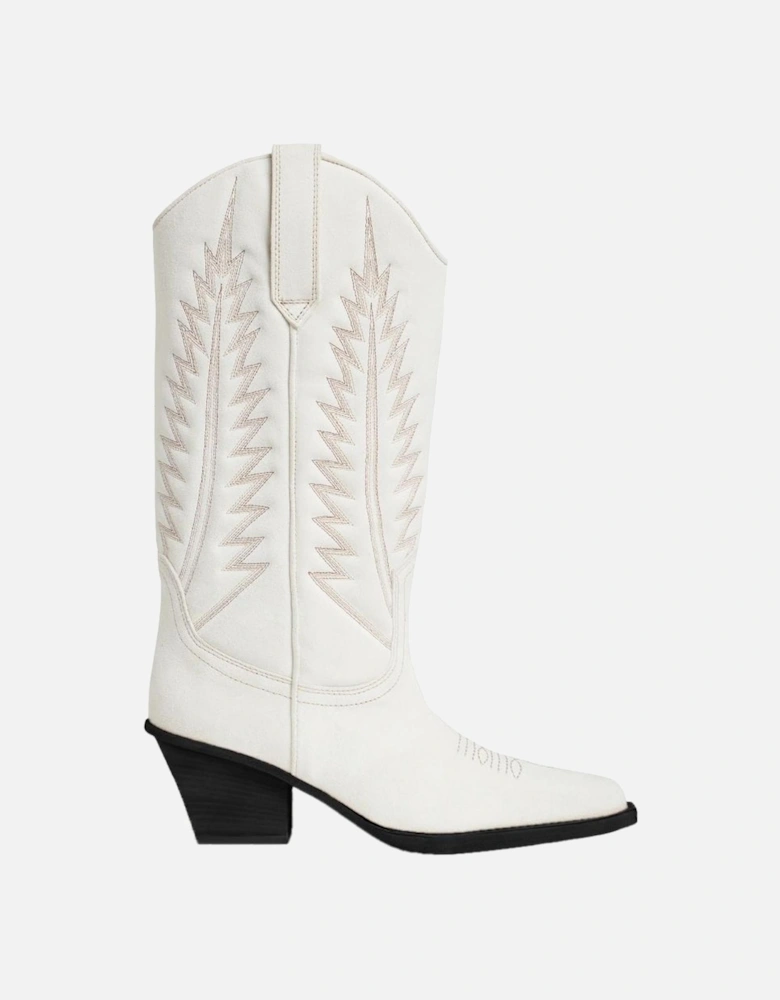 White Leather Boot Women