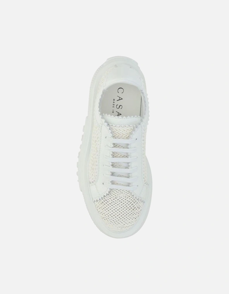 Vegan Leather Nexus Mesh Sneakers Women - White