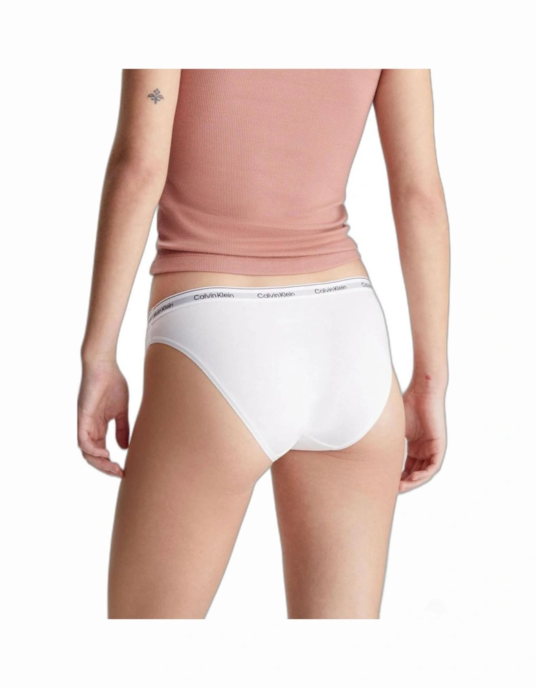 Cotton Blend Briefs and Thong Set Women - White Underwear