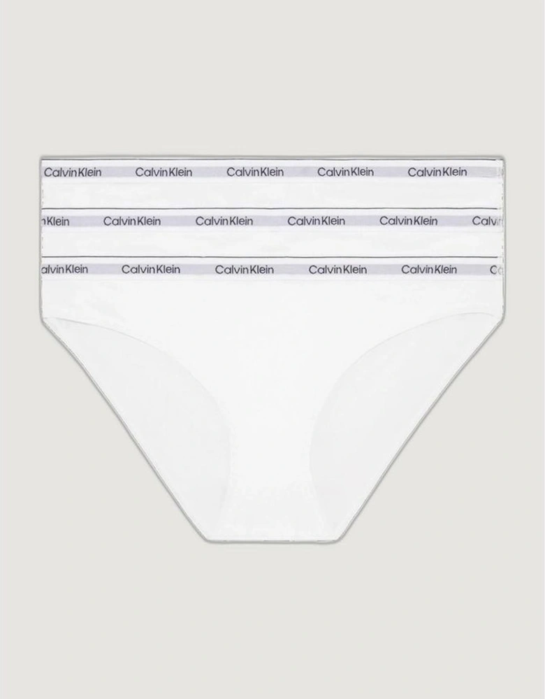 Cotton Blend Briefs and Thong Set Women - White Underwear