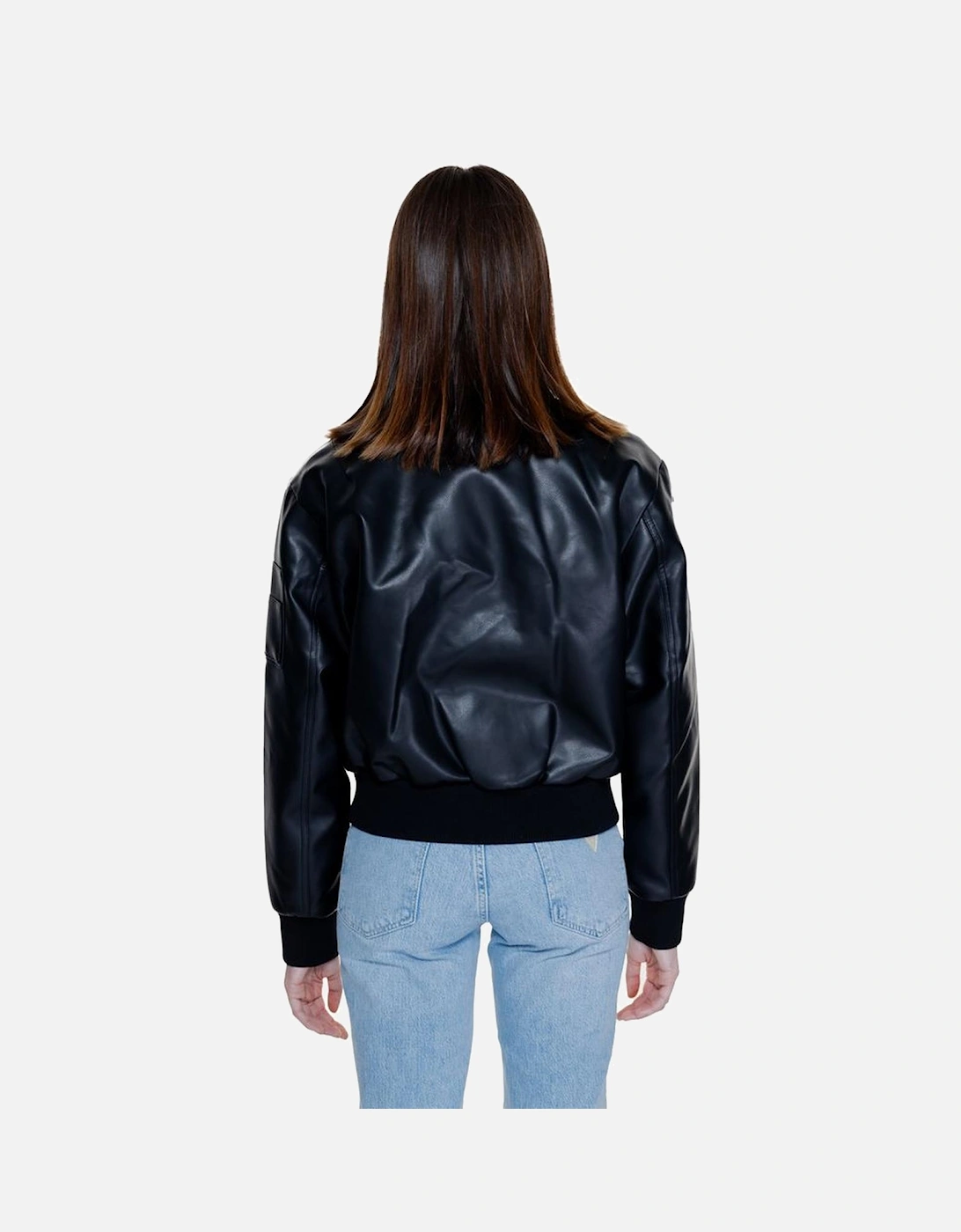 Polyurethane-Blend Hooded Jacket Women - Black Jackets