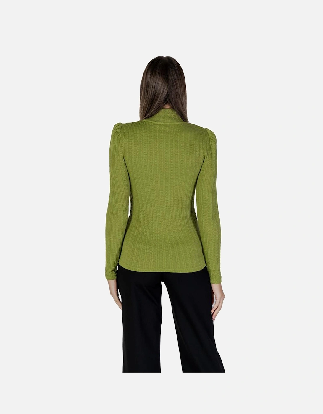 Polyester Blend T-Shirt with Elastane Women - Green