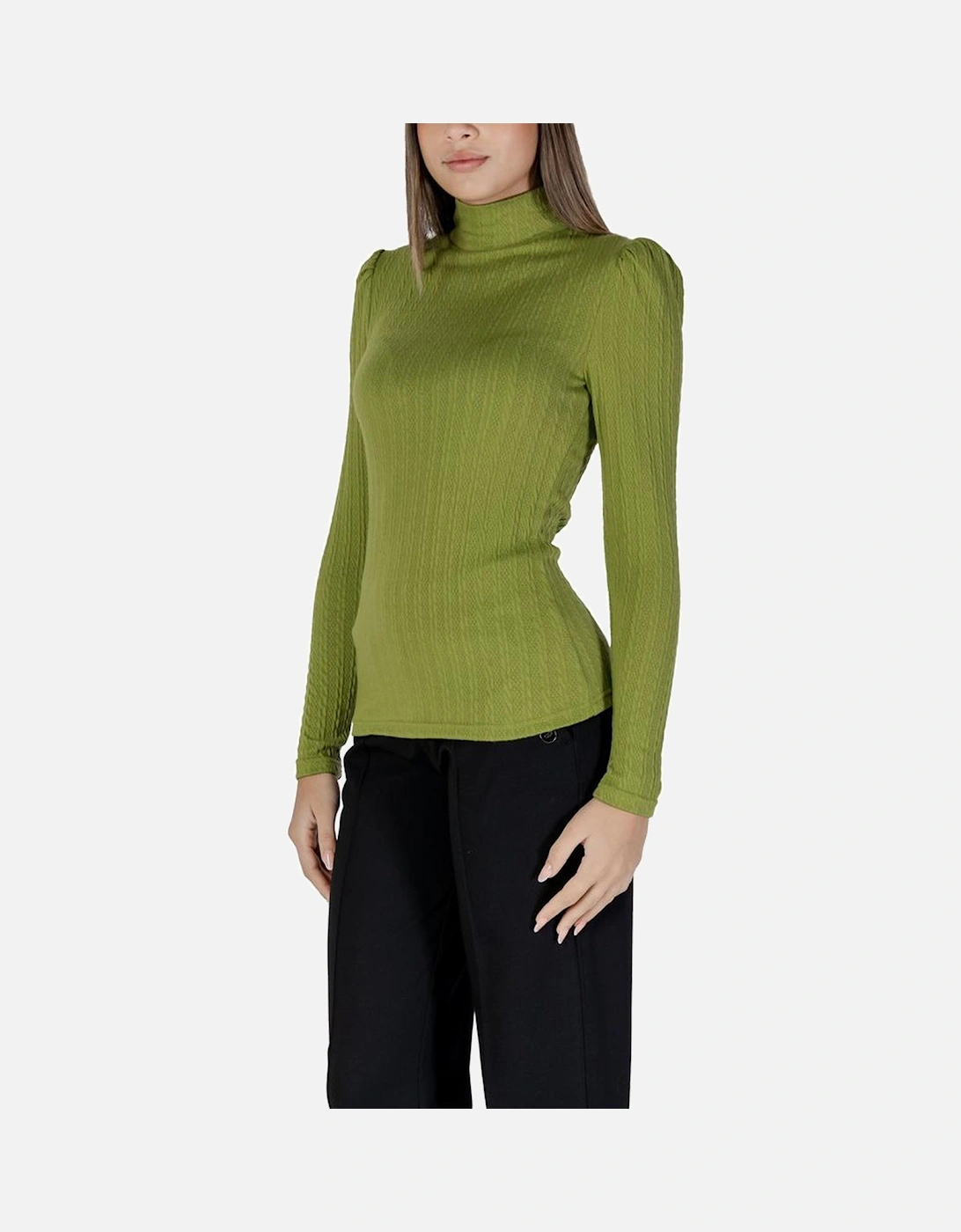 Polyester Blend T-Shirt with Elastane Women - Green