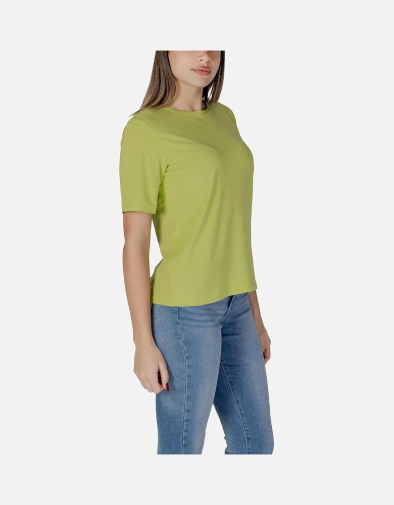 Casual Cotton-Blend T-Shirt Women - Green