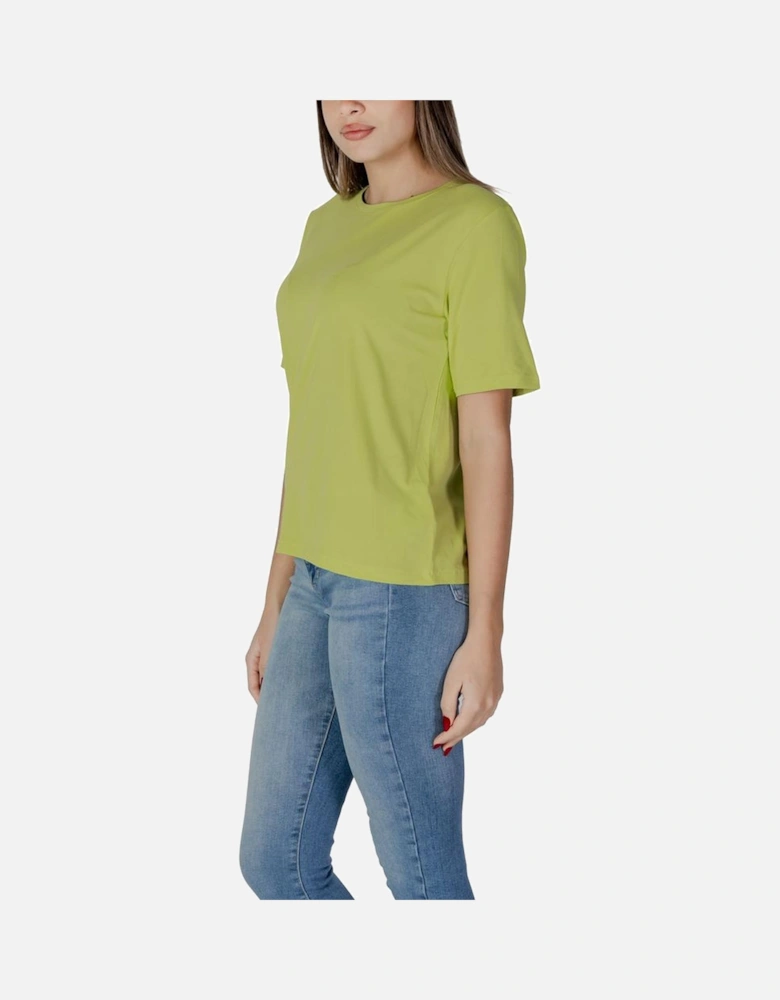 Casual Cotton-Blend T-Shirt Women - Green