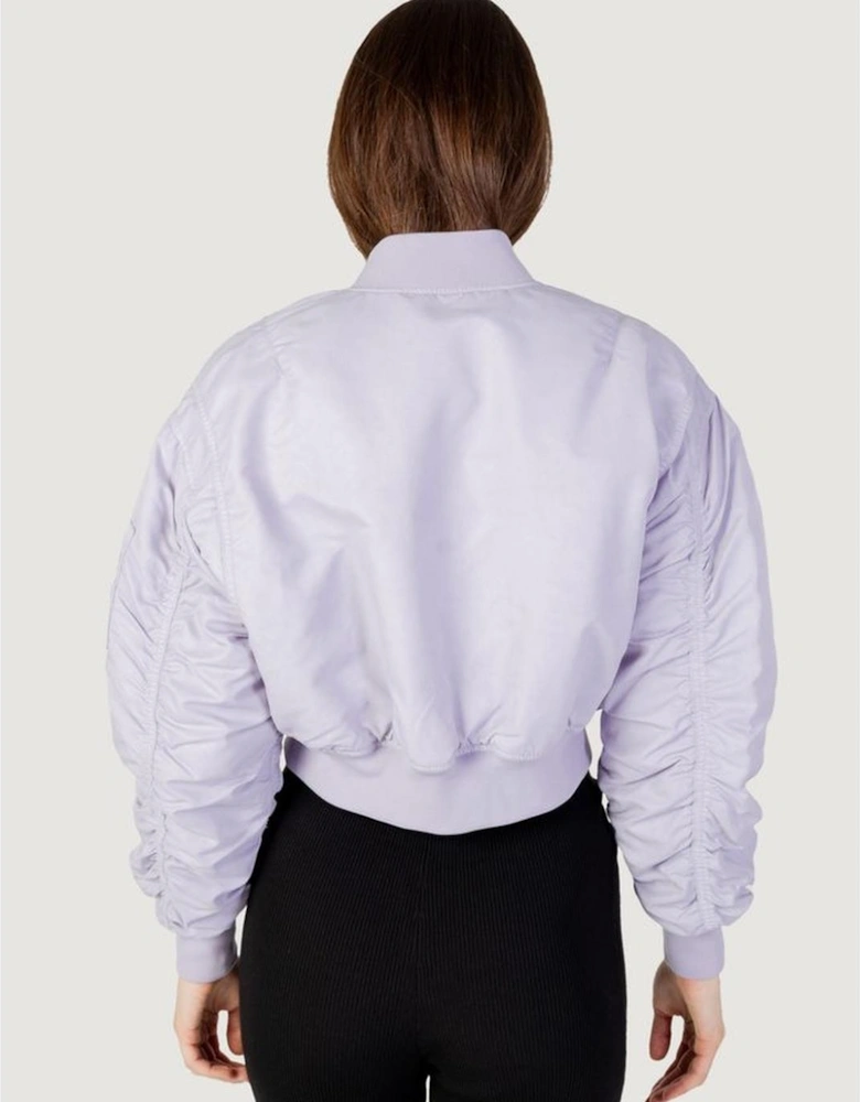 Polyamide Hooded Puffer Jacket Women - Purple Jackets