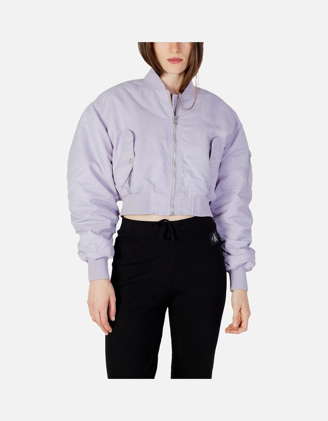 Polyamide Hooded Puffer Jacket Women - Purple Jackets, 6 of 5