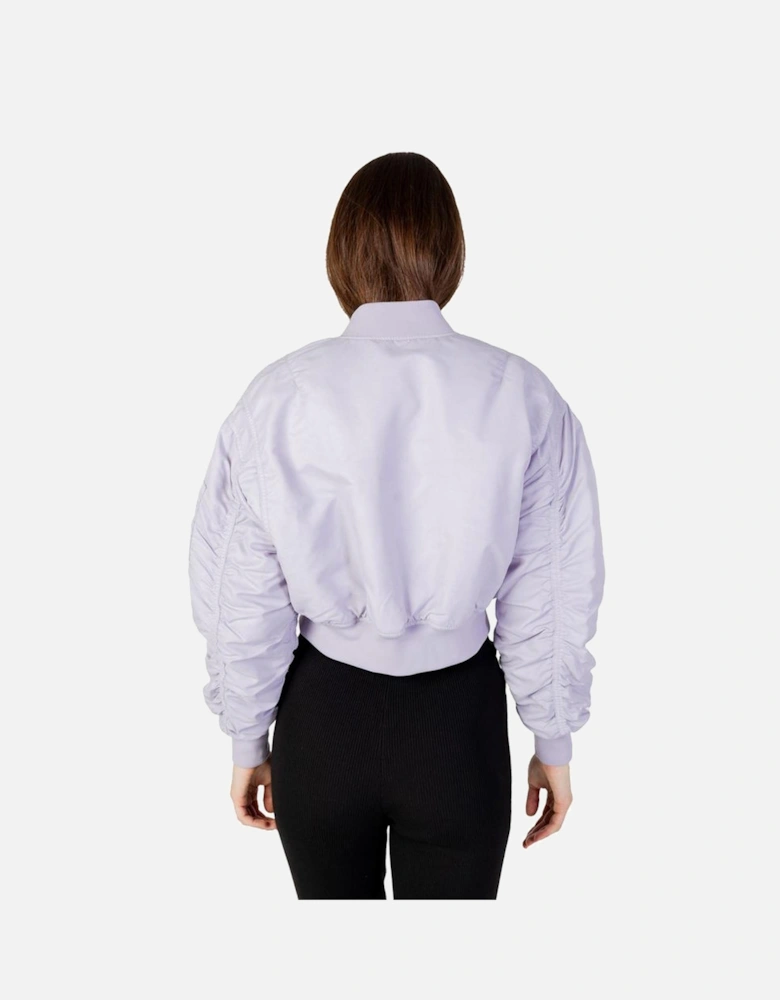 Polyamide Hooded Puffer Jacket Women - Purple Jackets