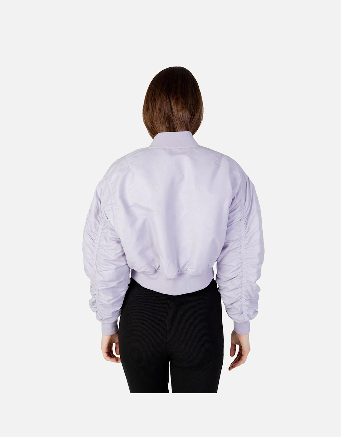 Polyamide Hooded Puffer Jacket Women - Purple Jackets