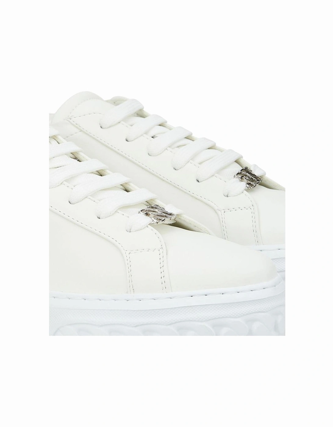 Sleek White Leather Sneakers Women