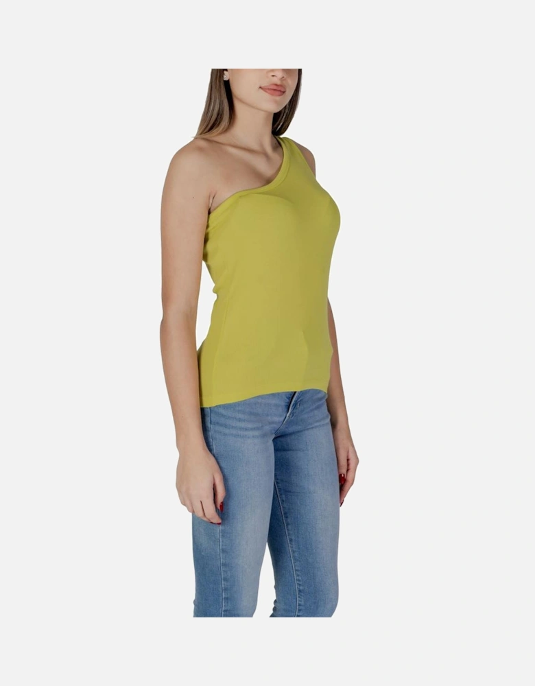 Cotton Modal Blend Graphic T-Shirt Women - Yellow Clothing
