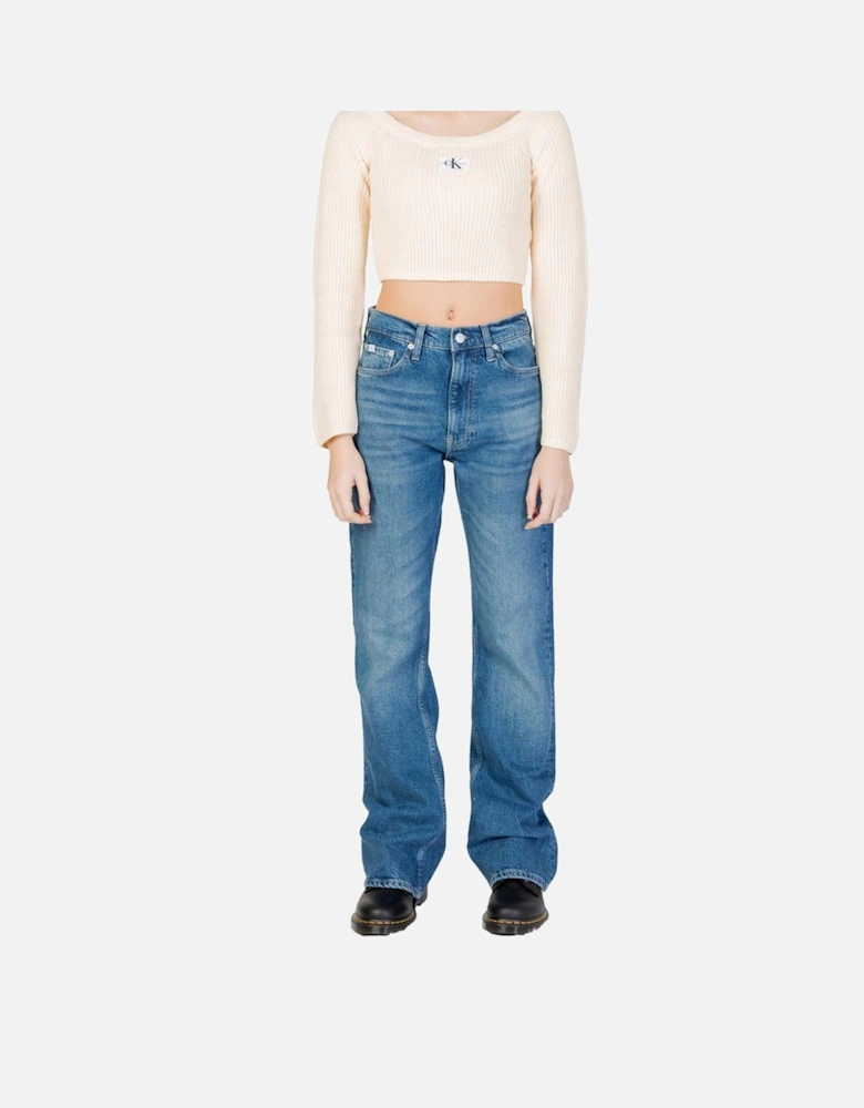 Mom Jeans with Sustainable Cotton Blend Women - Blue Jeans