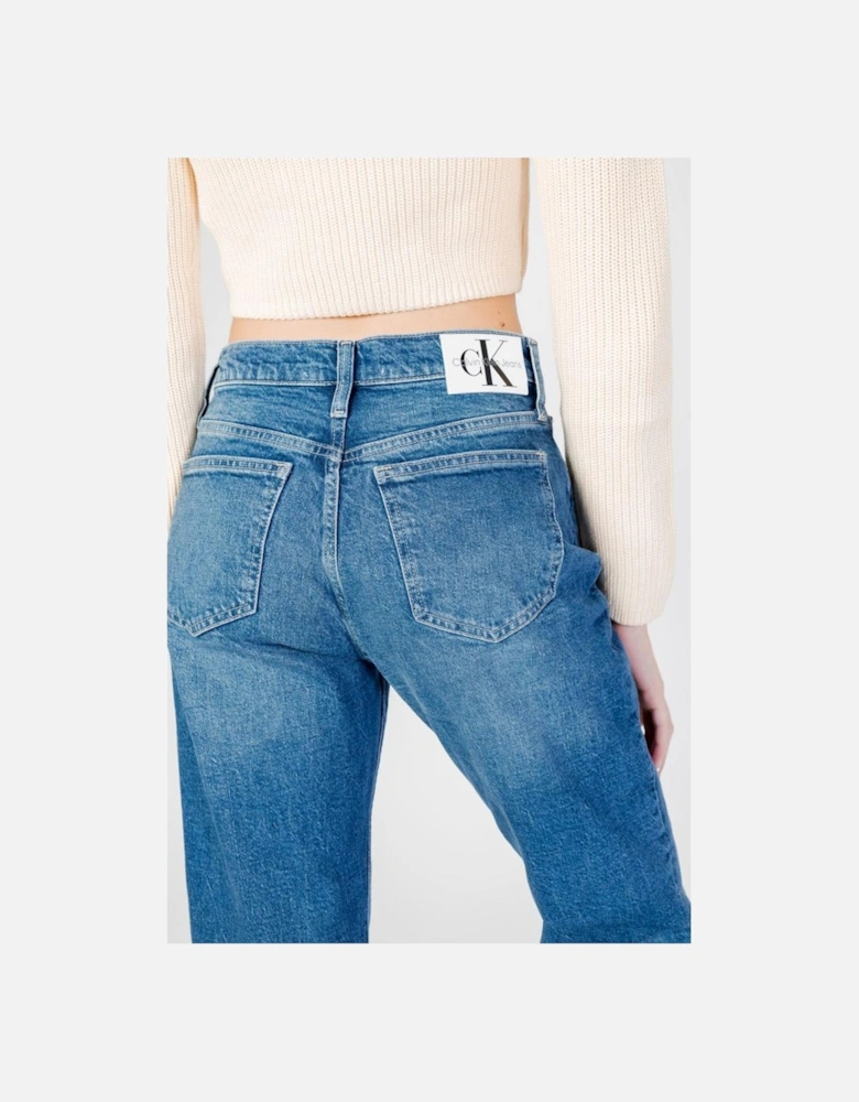 Mom Jeans with Sustainable Cotton Blend Women - Blue Jeans