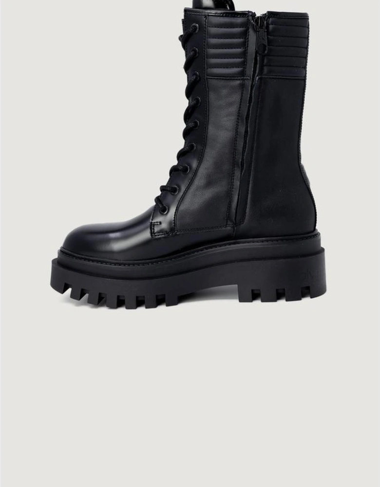 Black Leather Boot Women