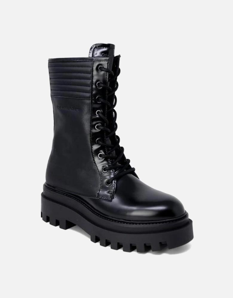 Black Leather Boot Women