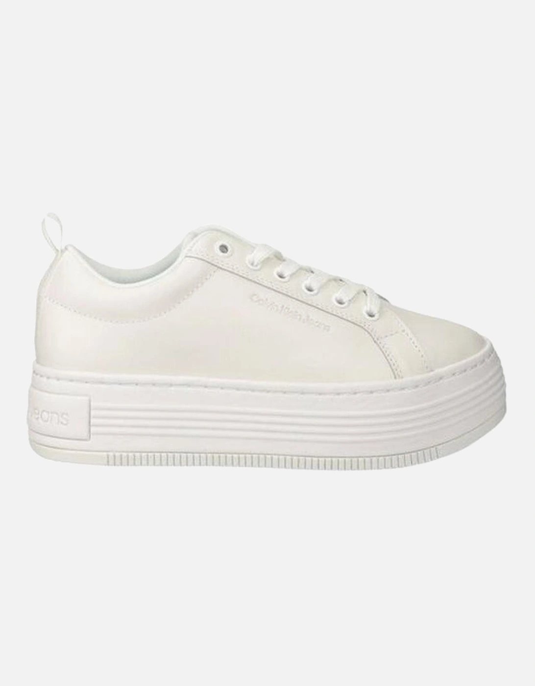 White Leather Sneaker Women, 5 of 4