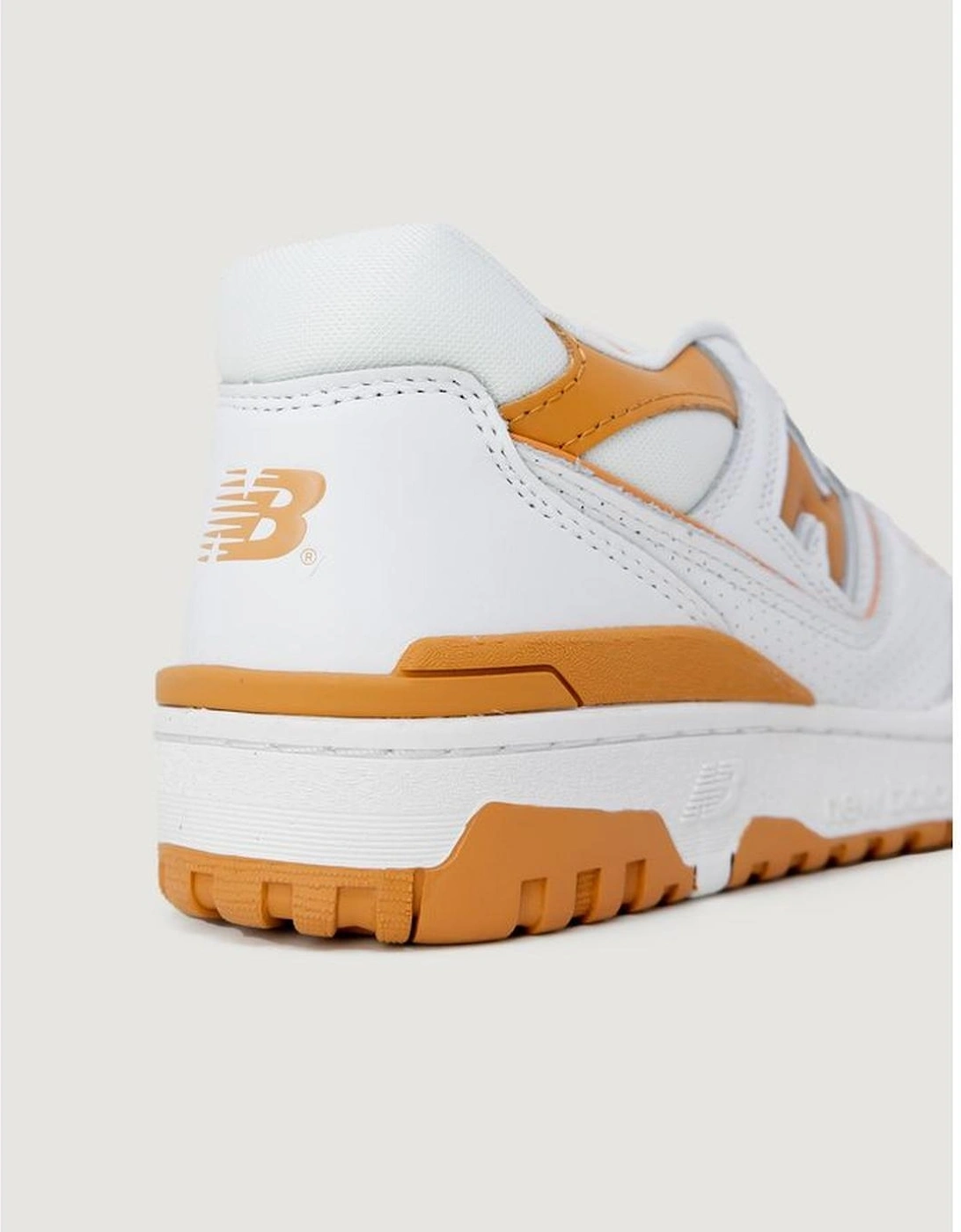 Orange Synthetic Leather Sneaker Women