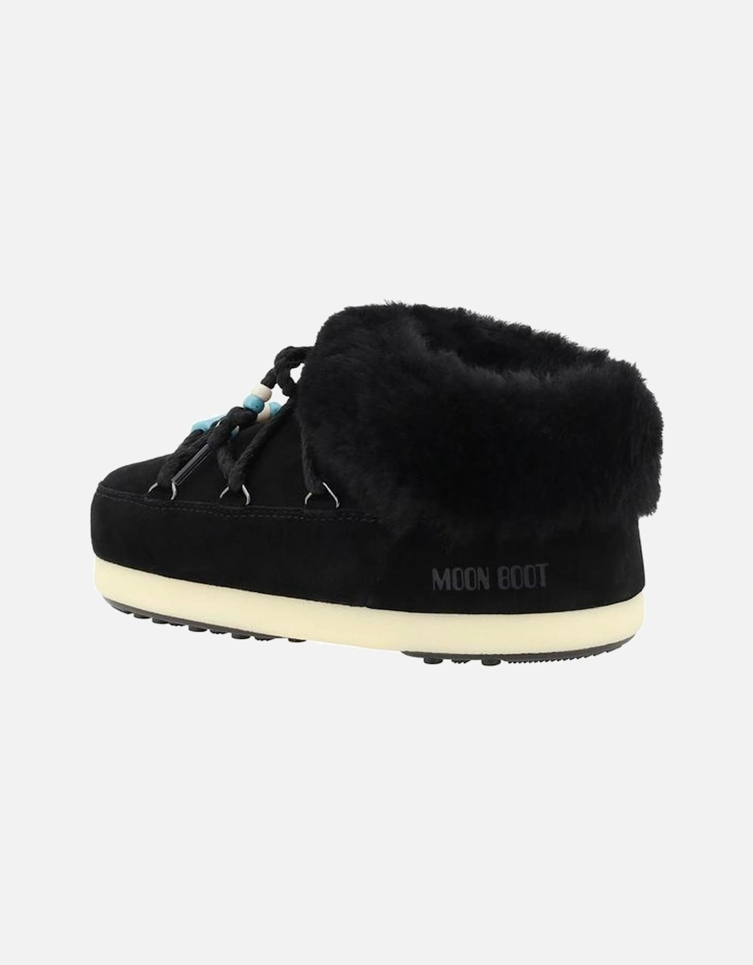 Mule Suede Beads Ankle Boots Women - Black