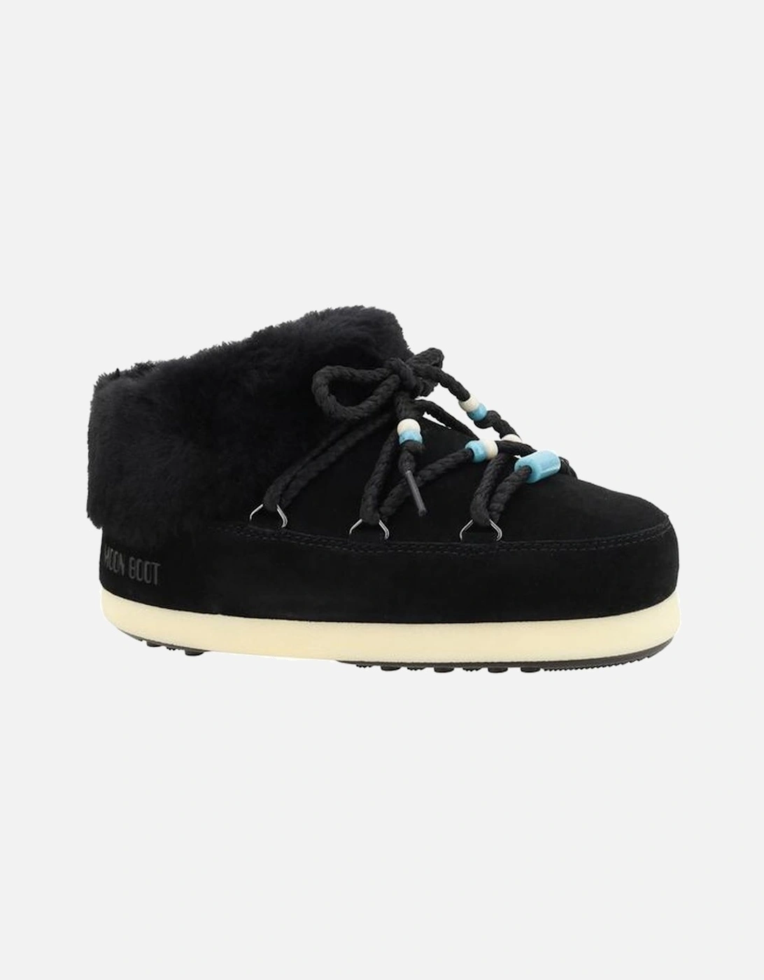 Mule Suede Beads Ankle Boots Women - Black