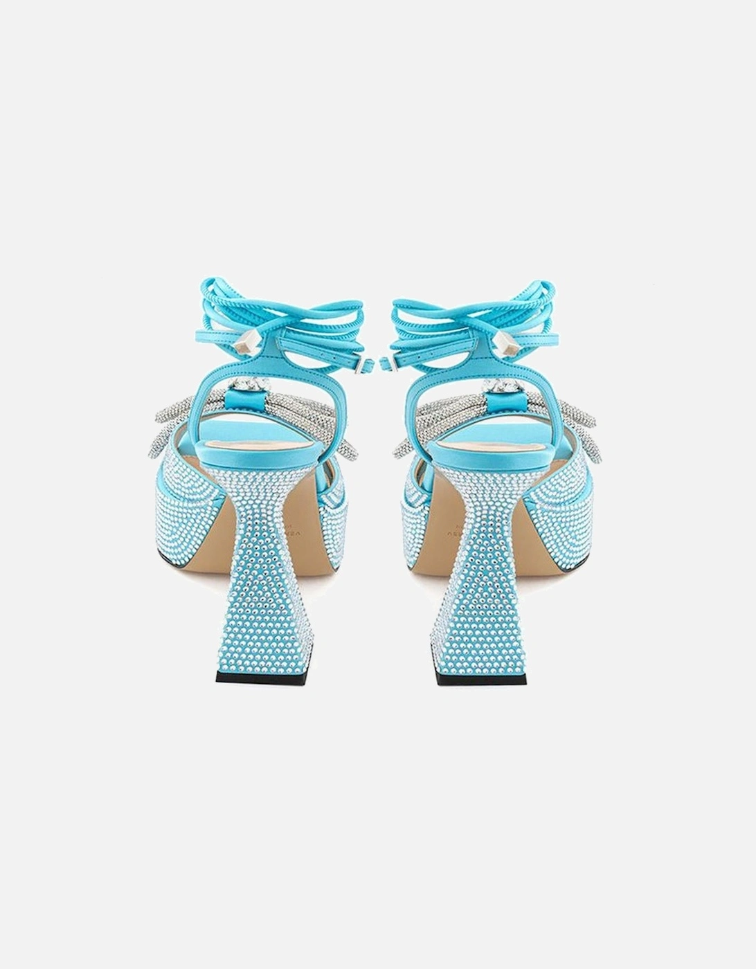 Light Blue Leather Platforms & Wedge Women Platform