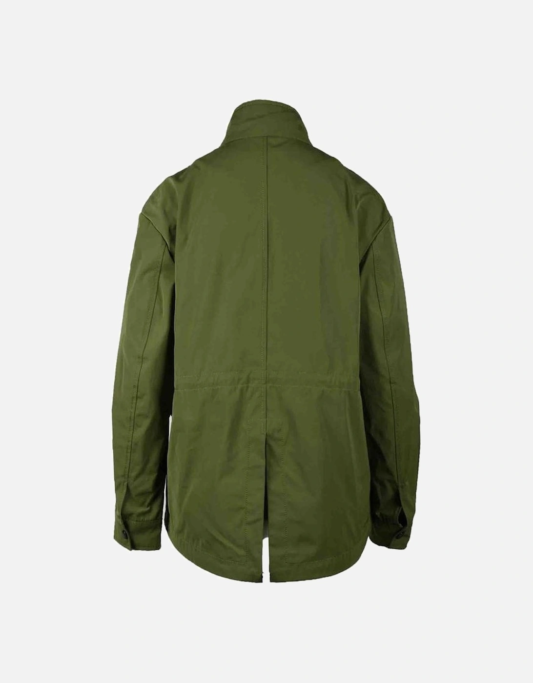 Womens Polyester-Cotton Blend Jacket - Green Jackets