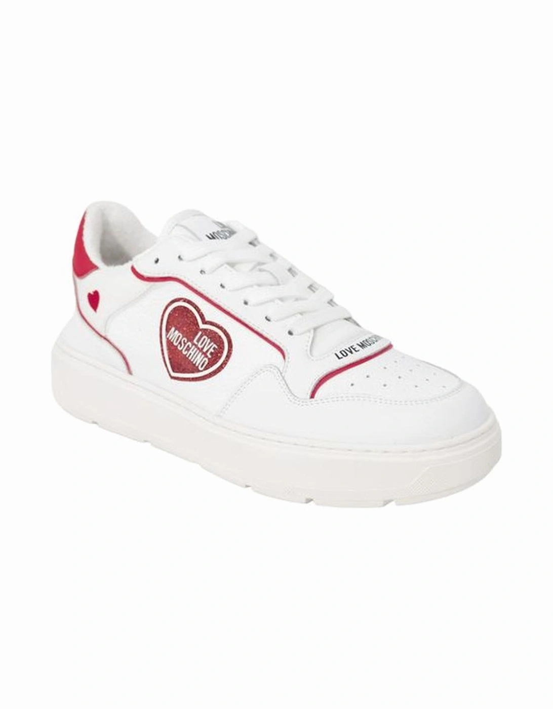 Womens Sneakers with 4cm Heel Height - Red