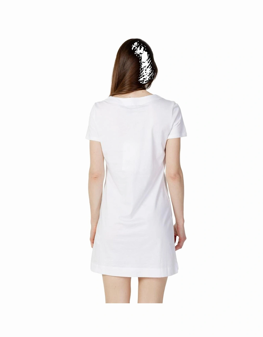 Womens Cotton Short Dress - White Dresses