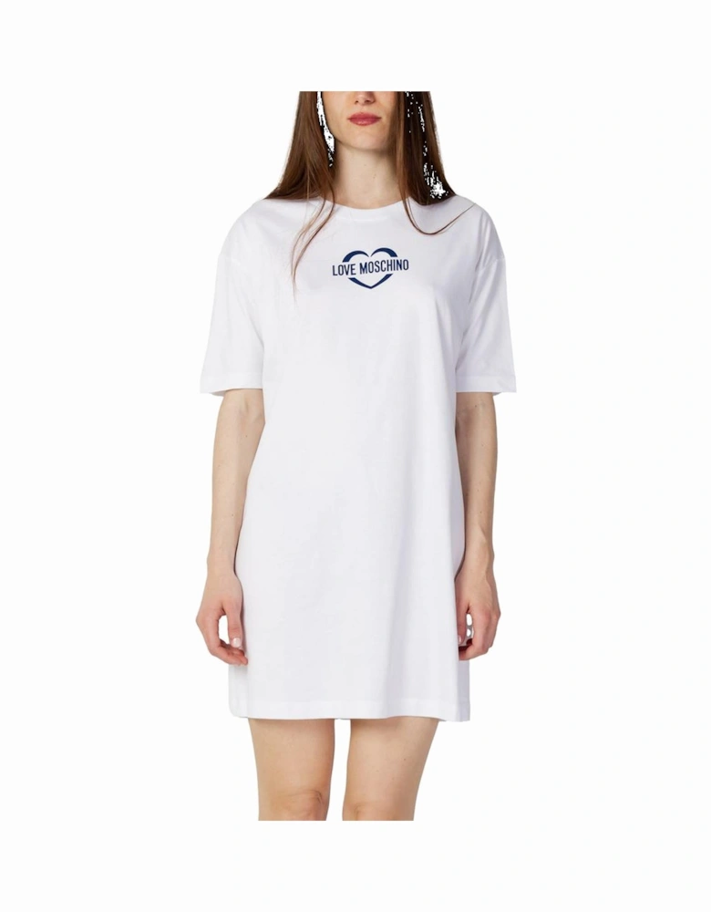Cotton Short Dress Women - White Dresses