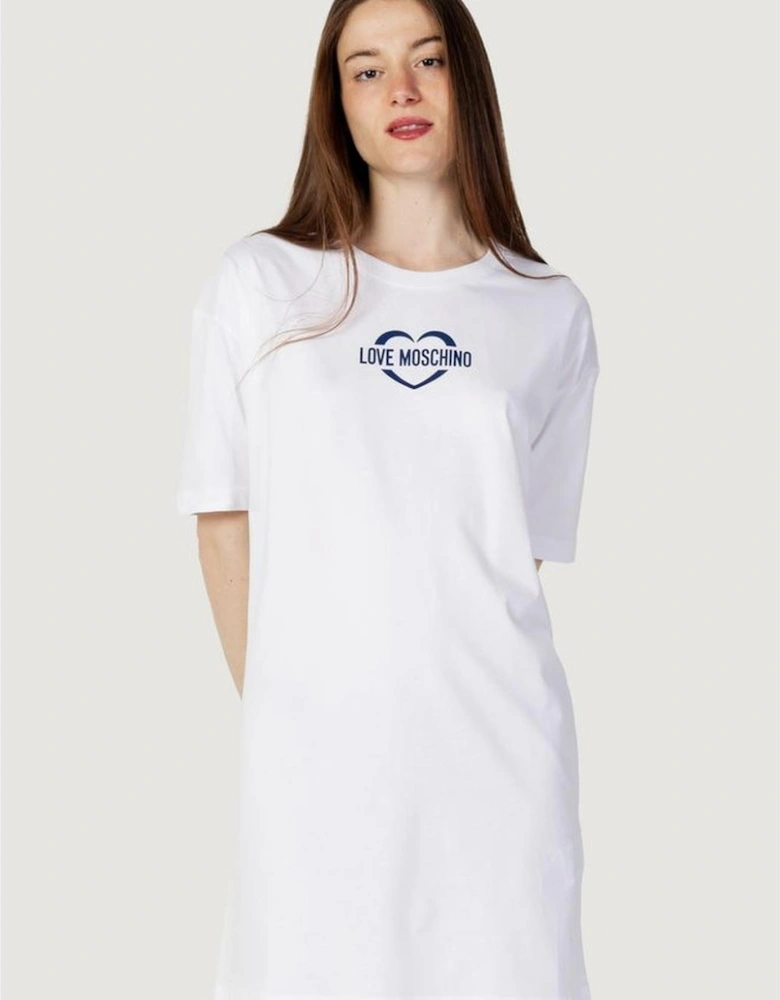 Cotton Short Dress Women - White Dresses